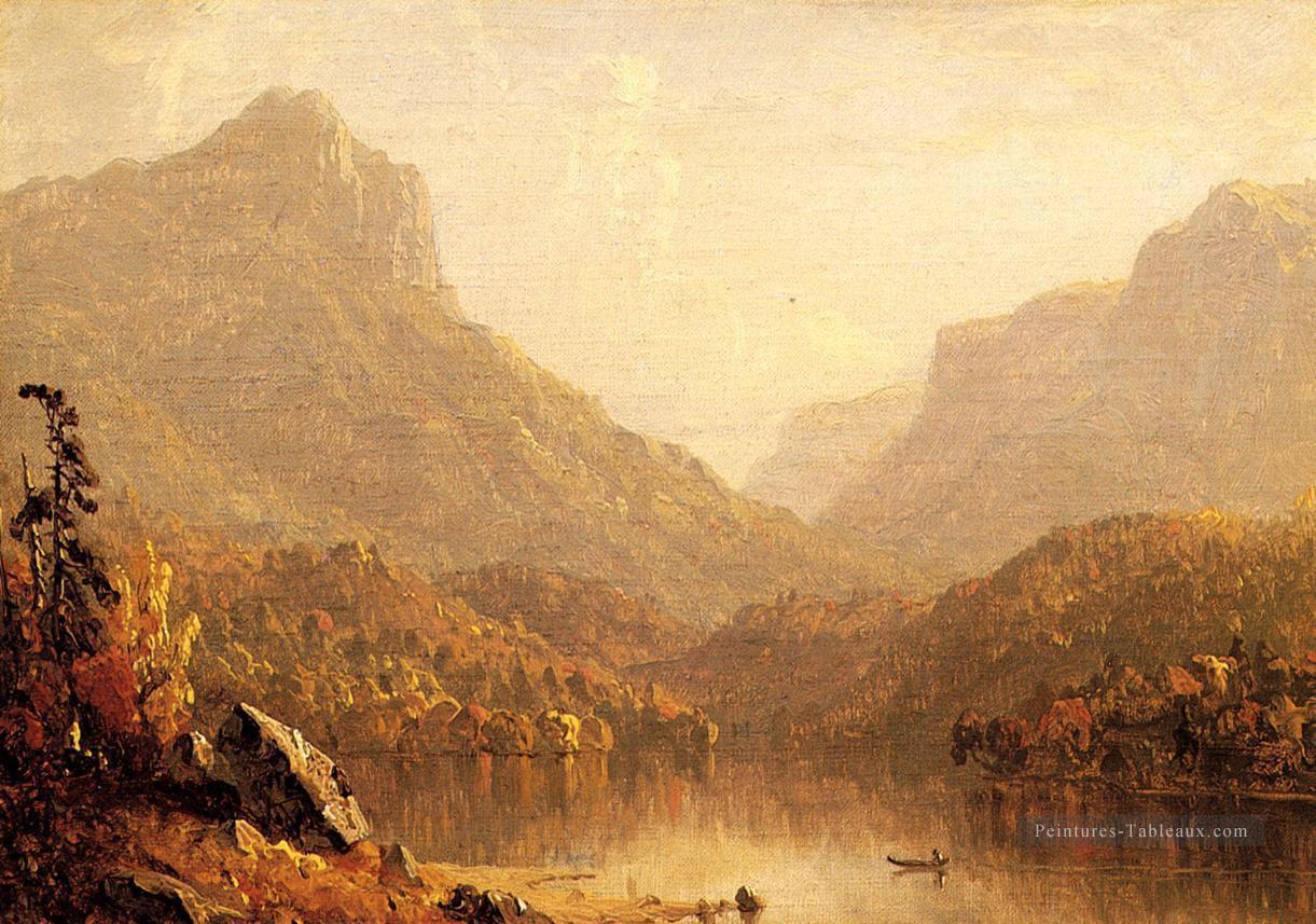 Scène du lac 1861 paysage Sanford Robinson Gifford Paysage Peintures à l'huile